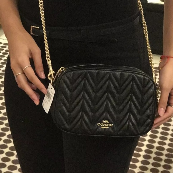 SOLD ⛔️Authentic COACH quilted Leather Crossbody - Picture 6 of 7